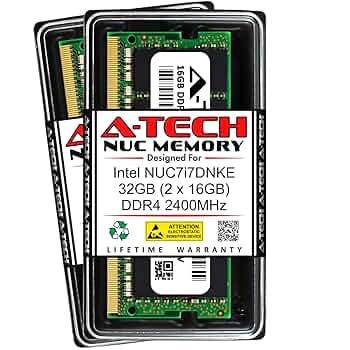 Intel NUC7i7DNKE ミニPC 32GBメモリ Amazon.co.jp: A-Tech 32GB (2 x 16GB) RAM Intel NUC7i7DNKE